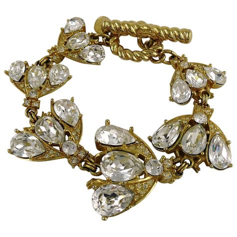 dior bracelet vintage|christian Dior bracelet cannage.